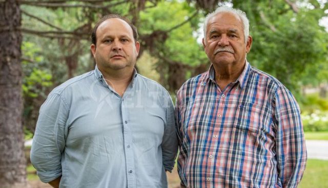 Rubén Samite y su hijo Cristian, dos empresarios timados por una asociación ilícita que se debe investigar. Javier Corbalán