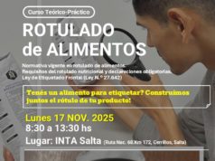 Curso de “Rotulado de alimentos”
