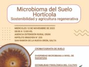 Jornada sobre microbioma del suelo hortícola en Orán