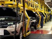 Fuerte caída de la producción automotriz