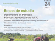 Lanzan becas para capacitar a trabajadores y productores rurales