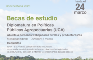 Lanzan becas para capacitar a trabajadores y productores rurales