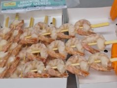 Argentina exportó por primera vez brochetas de langostino a EE.UU.