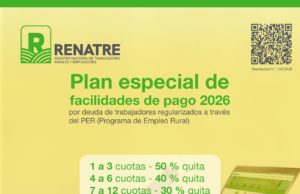 El RENATRE financiará deudas vinculadas con la regularización laboral